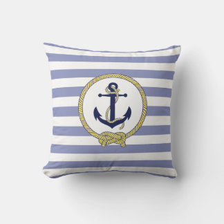 Coussin Ancrage nautique/bandes/noeud marin nautique