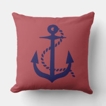 Ancrage nautique moderne Marine Bleu et Rouge