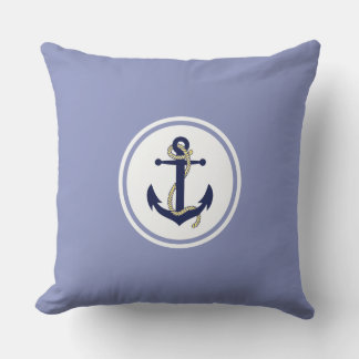 Coussin Ancre & corde, ancre de Seaman, emblème nautique