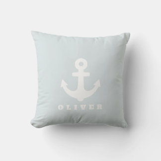 Coussin Ancre. Décor Nautique