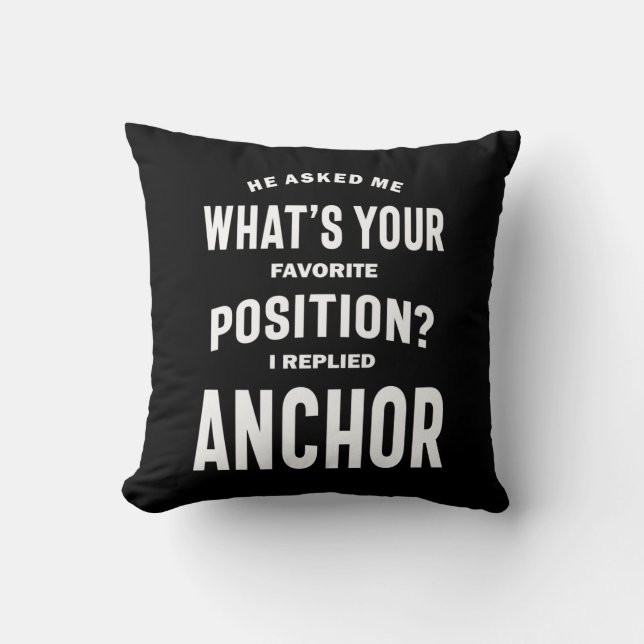 Coussin Ancre Titre Du Travail Cadeau Pour Hommes Femmes (Recto)