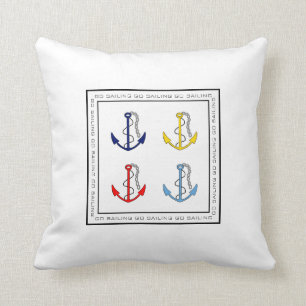 Coussin Ancres de bateaux nautiques