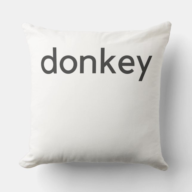 Coussin âne foncé (Recto)
