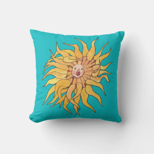 Coussin Anémone de mer Actinia Océan Sous-marin Art surréa
