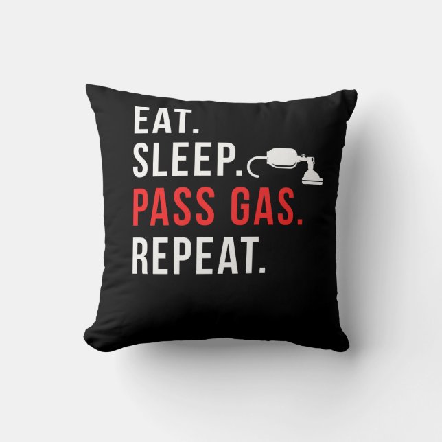 Coussin Anesthésiologiste amusant Passe-gaz des infirmière (Recto)