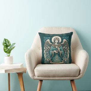 Coussin Ange d'or de la paix