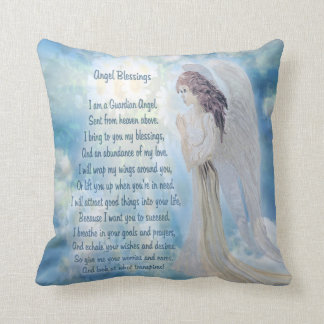Coussin Ange du Guardian avec poème