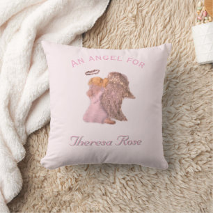 Coussin Ange priant personnalisable