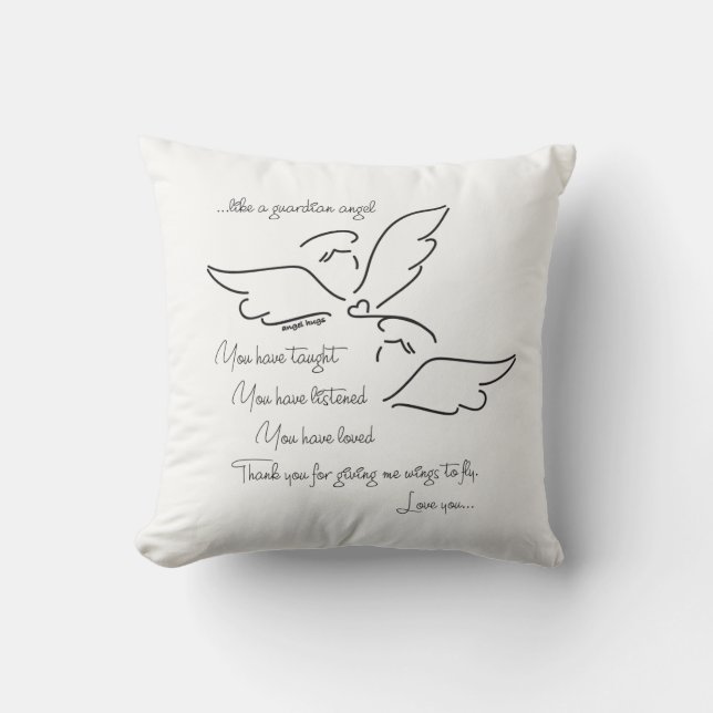 Coussin ange... verset Angel (Recto)