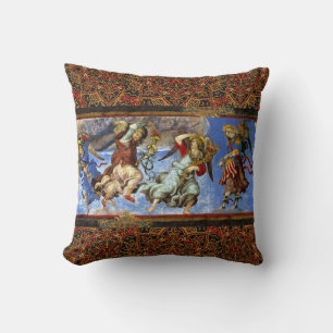 Coussin Angels de l'Assomption et l'Annonciation par Lippi