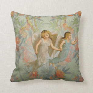 Coussin Anges dans le jardin