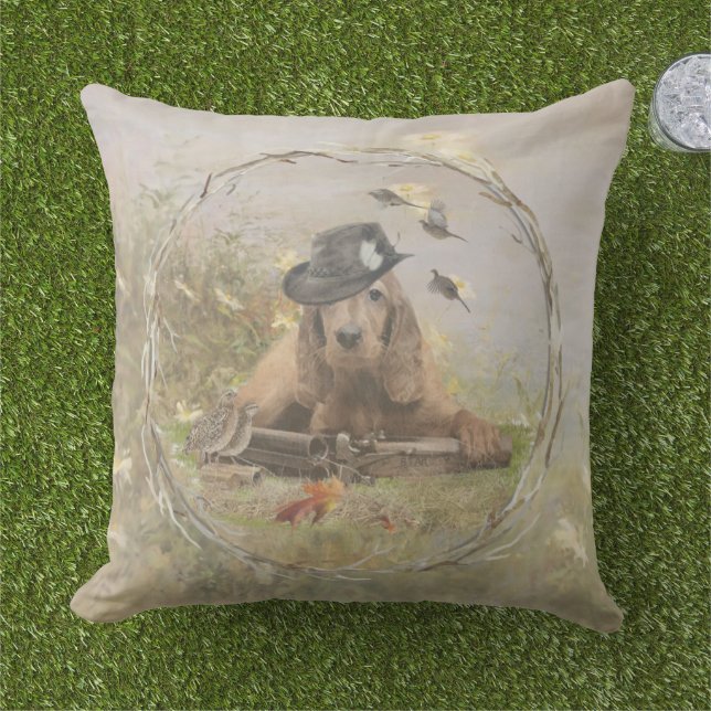 Coussin Anglais Cocker Spaniel (Herbe)