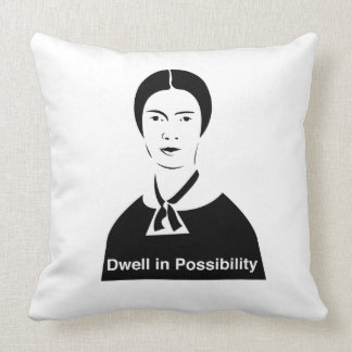 Coussin Angle de saturation d'Emily Dickinson dans le