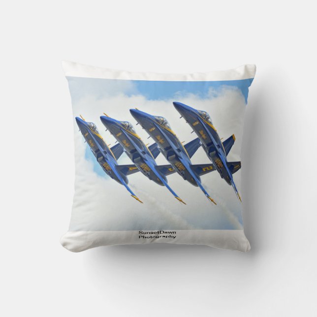 Coussin Angles bleus (Recto)