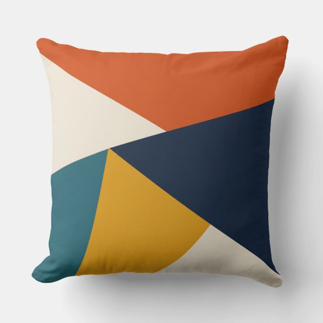 Coussin Angular Balance Navy Gold Teal (Recto)