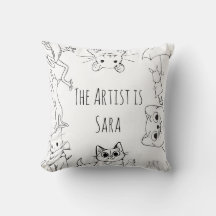 Coussin animal couleur et câlin