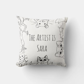 Coussin animal couleur et câlin