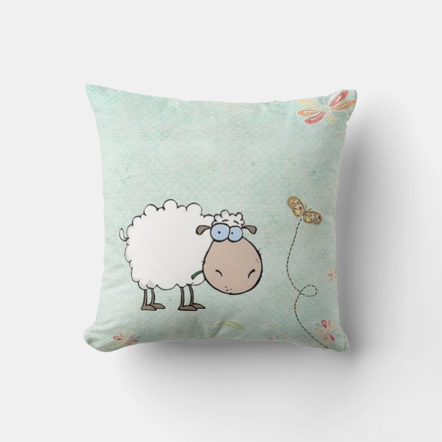 Coussin animal du mouton de bébé (Recto)
