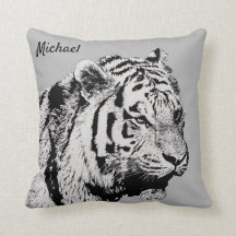 Animal noir et blanc de tigre sibérien