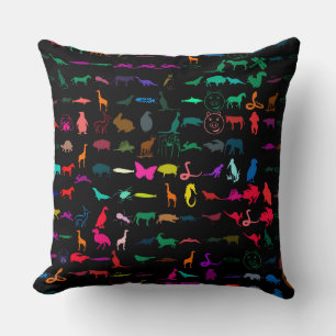 Coussin Animaux colorés Motif