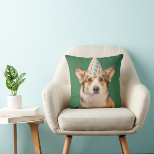 Coussin Animaux de bébés cutest Corgi Anniversaire Chiot