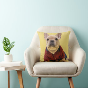 Coussin Animaux de bébés cutest French Bulldog habillé