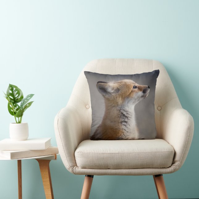 Coussin Animaux de bébés cutest | Portrait Baby Fox (Chaise)