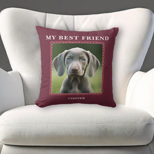 Coussin Animaux de compagnie Best Friends Chien Photo (Créateur téléchargé)