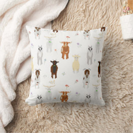 Coussin Animaux de ferme de chèvres mignons