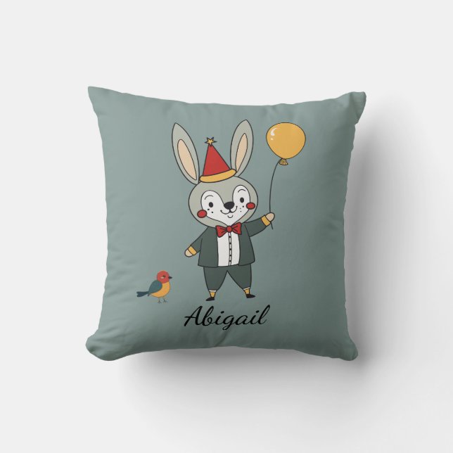 Coussin Animaux de fête - Lapin (Recto)