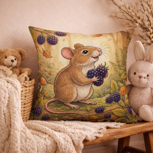 Coussin Animaux de forêt de souris adorables