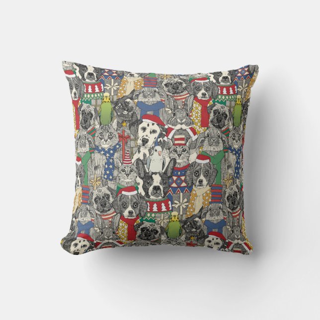 Coussin animaux de noël (Recto)