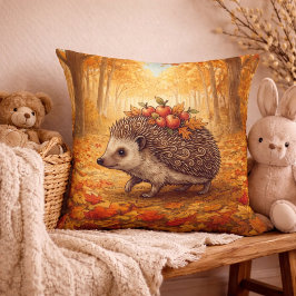 Coussin Animaux mignons de la forêt de hérissons