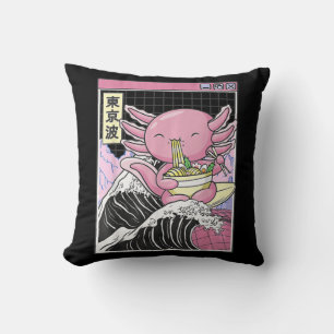 Coussin Anime Girl Waifu Who Loves Anime Ramen And Sketchi