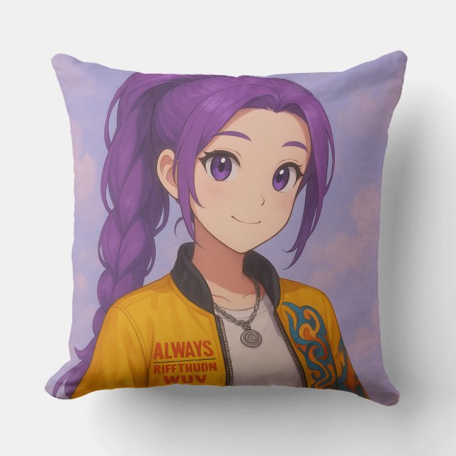 Coussin Anime K-Pop Idol Group | Original Manga-Style Pop  (Recto)