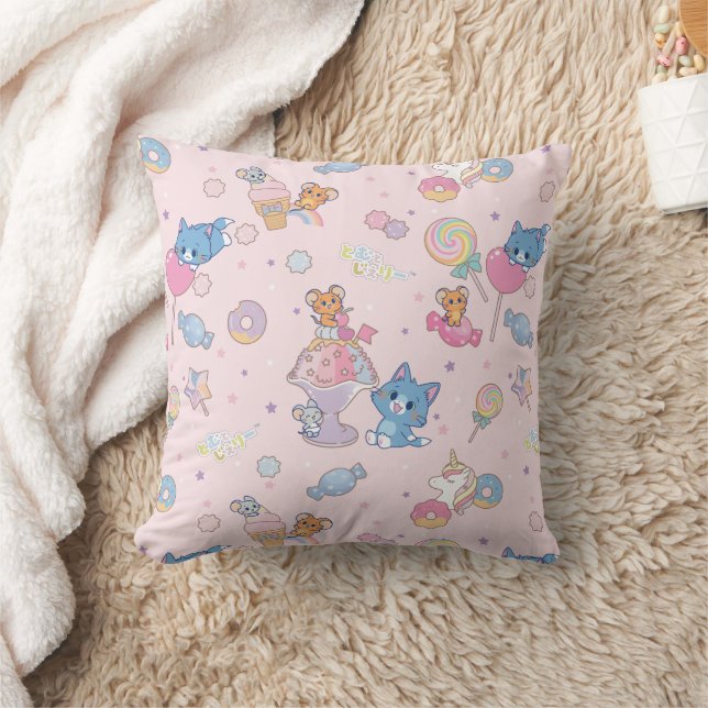 Coussin Anime Tom, Jerry et Tuffy Candyland Motif (Couverture)