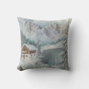 Coussin Ann Hayes Peinture Rêve Bavarois de neige