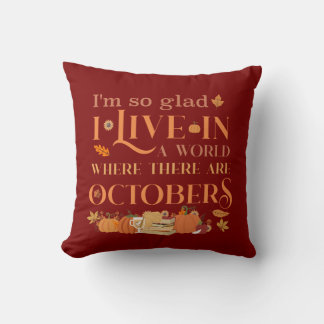 Coussin Anne of Green Gables on October Quote