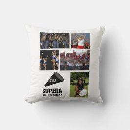 Coussin Année Cheerleading faite sur commande d'équipe de