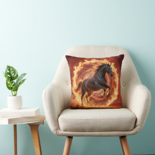 Coussin Année chinoise du Cheval de Feu