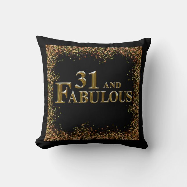Coussin Anniversaire 31 ans (Recto)