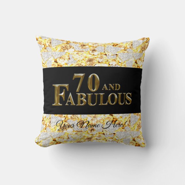 Coussin Anniversaire 70 ans (Recto)