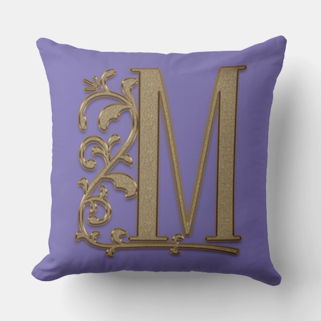 Coussin Anniversaire bleu de mariage de famille de (Recto)