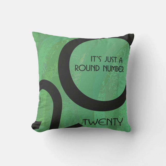 Coussin Anniversaire de la Décennie verte (Recto)