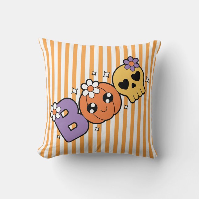 Coussin Anniversaire de la fête de la nuit - Halloween nui (Recto)