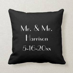 Coussin Anniversaire de M. et de mariage de M. Gay