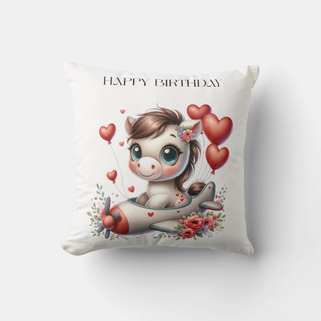 Coussin Anniversaire de Pony Pilot (Recto)
