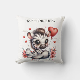 Coussin Anniversaire de Zebra Pilot