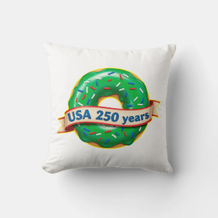 Coussin Anniversaire des 250 ans de l'Amérique avec un don