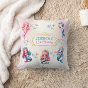 Coussin Anniversaire Magique De Sirène Sous La Mer Photo